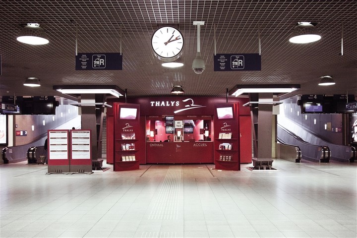 Thalys Kiosk in Bruxelles Midi