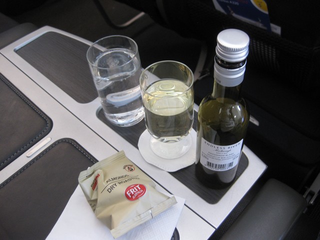 Mittagessen Business Class / BA 794 LHR-HEL