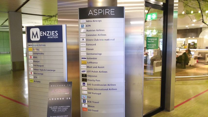 Aspire Lounge No 26 Amsterdam