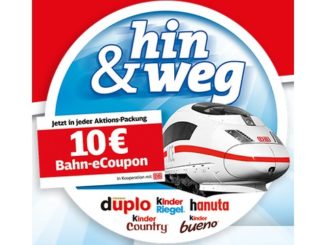 Ferrero 10 EUR Bahn Gutschein (Januar 2019)