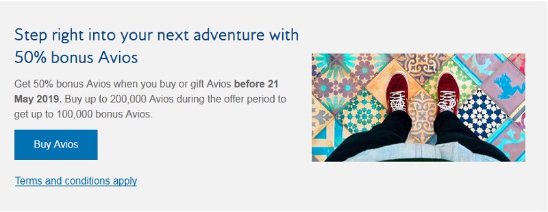 50% Bonus beim Kauf von Avios