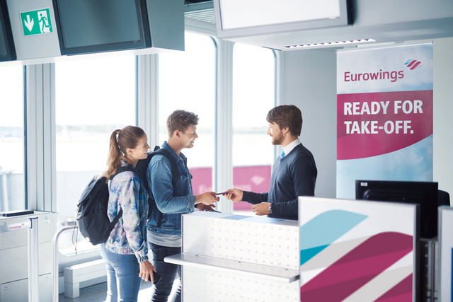 Eurowings Boarding in Düsseldorf