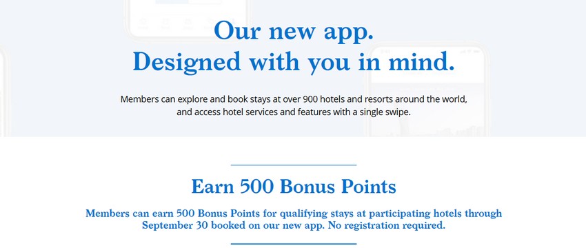 500 World of Hyatt Bonuspunkte bei Buchung über die App