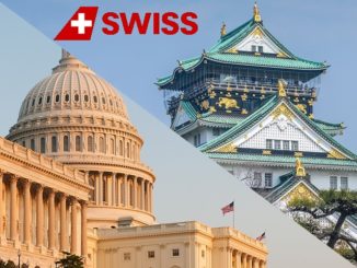 Swiss Flüge nach Washington und Osaka Logo