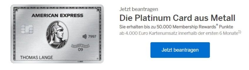 American Express Platinum Freundschaftsaktion mit 50.000 Membership Rewards Punkten