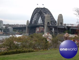 Australien mit oneworld - Sydney Harbour Bridge - Logo