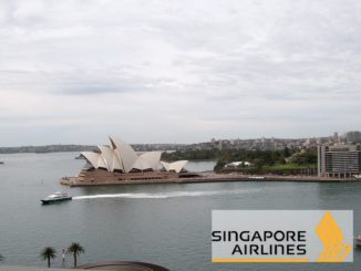 Syndey mit Singapore Airlines - Logo
