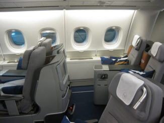 Business-Class Sitz / LH778 FRA-SIN