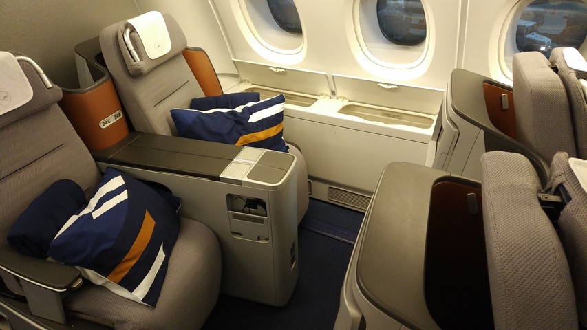 Business-Class Sitz / LH778 FRA-SIN