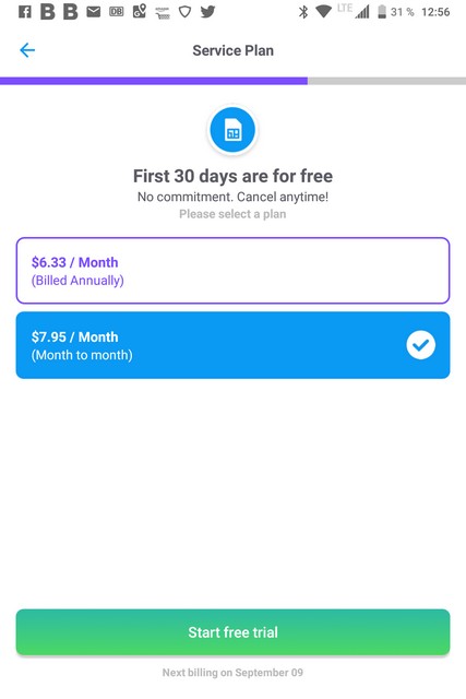 GEGO App - Preise für Nutzung