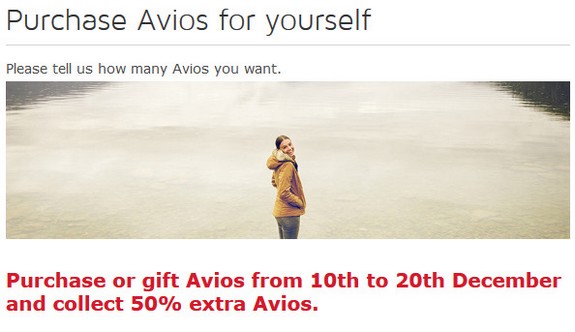 50% Bonus beim Kauf von Avios bei Iberia bis 20.12.2019