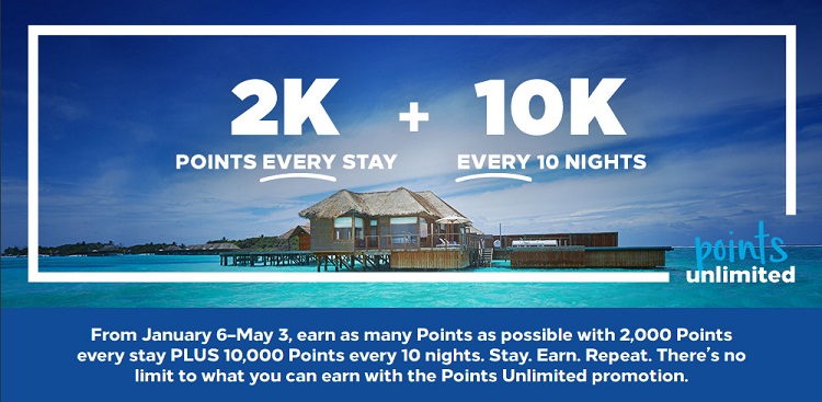 Hilton Points unlimited Promotion 2020