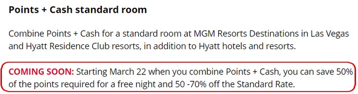 Änderungen auch bei Points + Cash Buchungen im Rahmen der Anpassung der World of Hyatt Award Kategorien am 22.03.2020