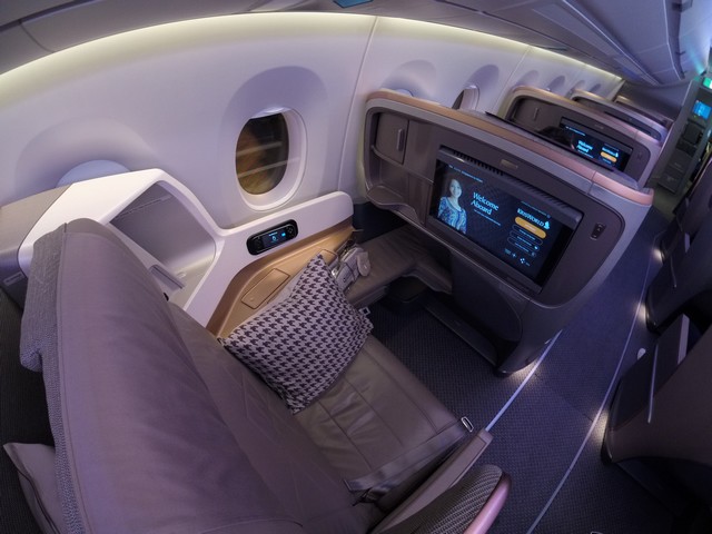 Business-Class Sitz / SQ356 SIN-MXP