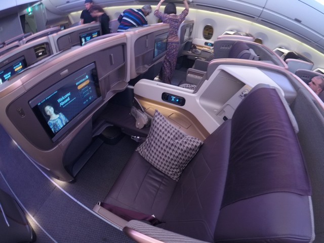 Business-Class Sitz / SQ356 SIN-MXP