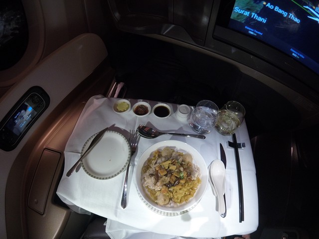 Abendessen (Hauptspeise) Business-Class / SQ356 SIN-MXP