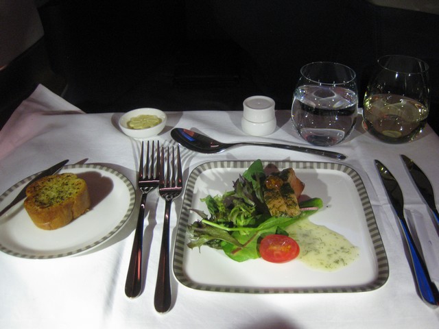 Abendessen (Vorspeise) Business-Class / SQ356 SIN-MXP