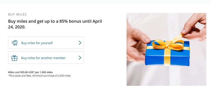 bis 24.04.2020 United Airlines Meilen mit bis zu 85% Bonus kaufen