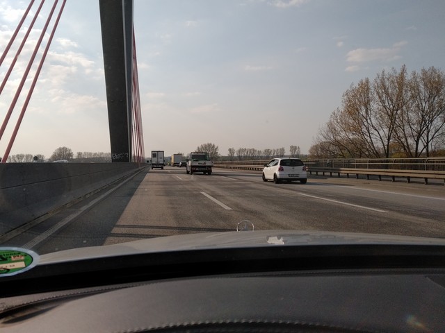 Fahrt auf der Autobahn