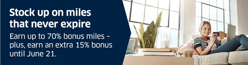 70% Bonus beim Kauf von Mileage Plus Meilen bis 02.07.2020