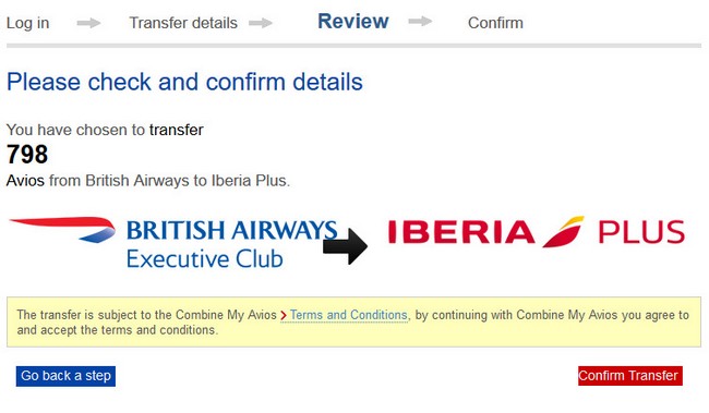 Avios von British Airways zu Iberia übertragen