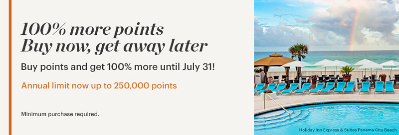 100% Bonus beim Kauf von IHG Rewards Club Punkten bis 31.07.2020