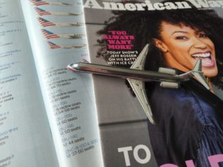 American Airlines Modellflugzeug und AmericanWay Magazine