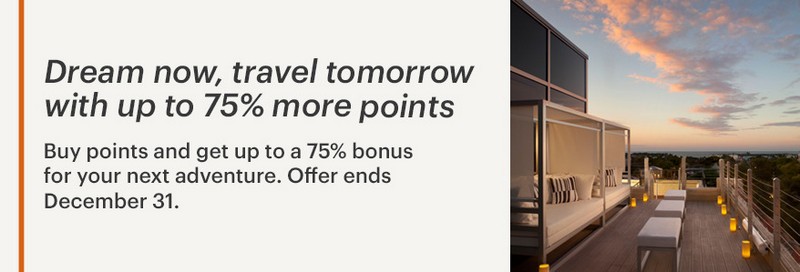 75% Bonus beim Kauf von IHG Rewards Club Punkten bis 31.12.2020