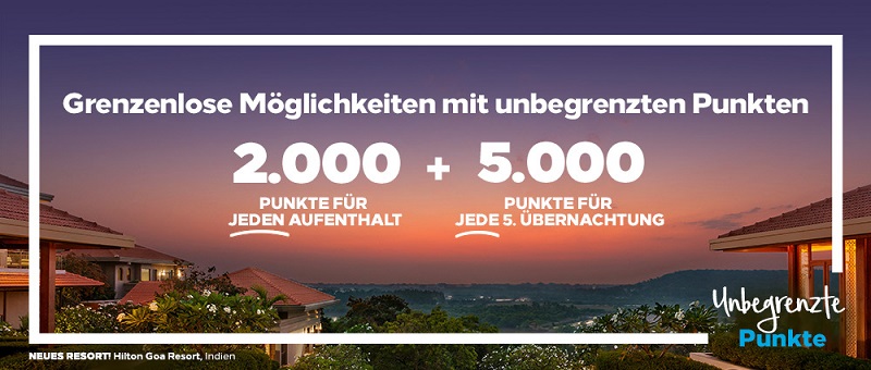 Hilton Points unlimited Promotion 2021