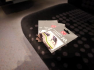 Deutsche Bahn Geschenkkarten im Wert von 30 EUR