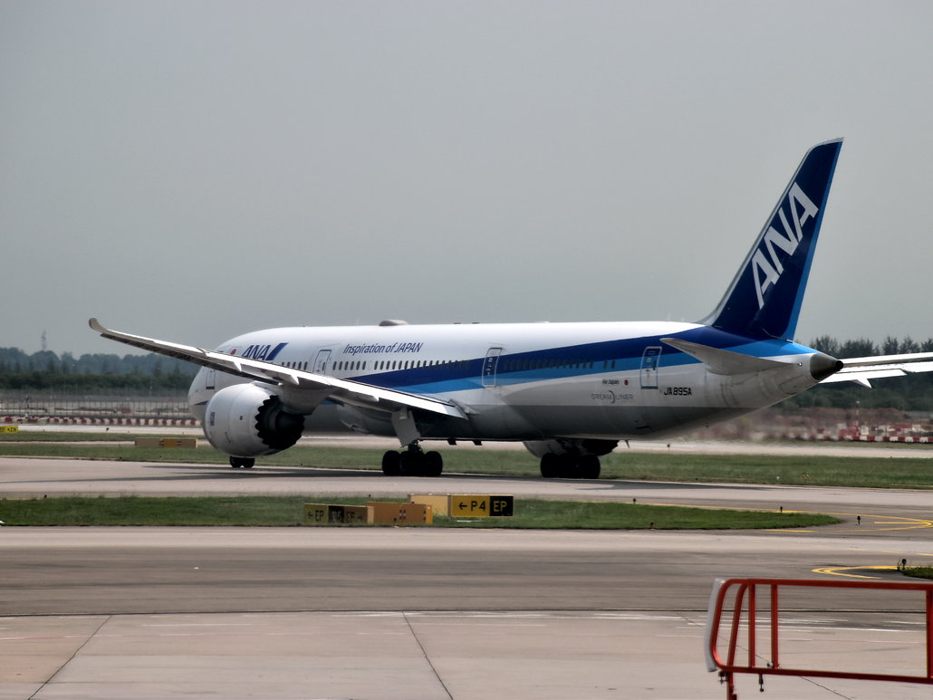 ANA Boeing 787-9 am Singapore Airport