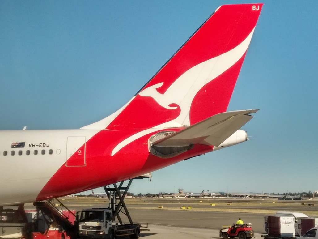 Heckflosse von Qantas