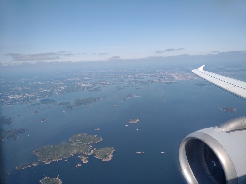Anflug auf Helsinki Vantaa