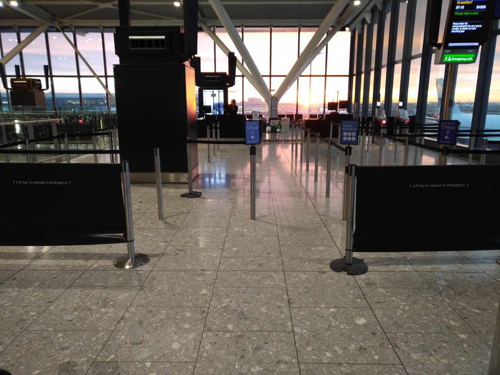 Gate am Flughafen London Heathrow Terminal 5B