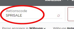 Buchungscode für den Radisson Frühjahrssale 2021