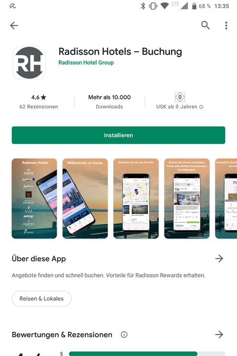 Eine der Änderungen im Radisson Rewards Programm ab Juni 2021 sind unterschiedliche Apps