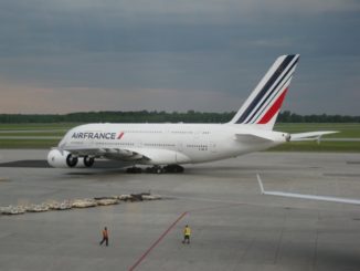 Airbus A380 von Air France am Flughafen Montreal