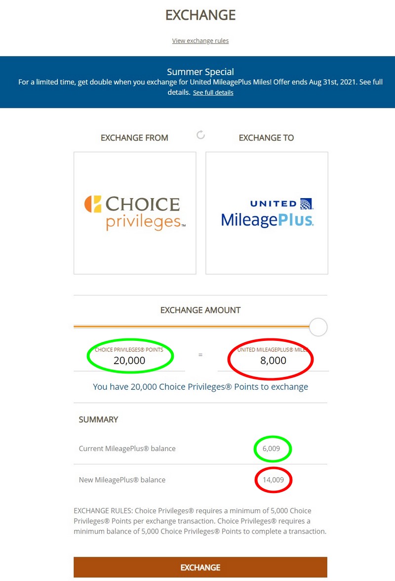 Die Ermäßigung von 25% beim Kauf von Choice Punkten und doppelte Mileage Plus beim Transfer ist eine Chance günstig United Meilen zu kaufen