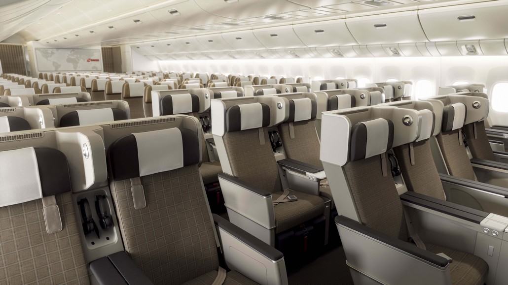 Swiss Premium Economy Kabine in der 777 für Flüge ab Winter 2021