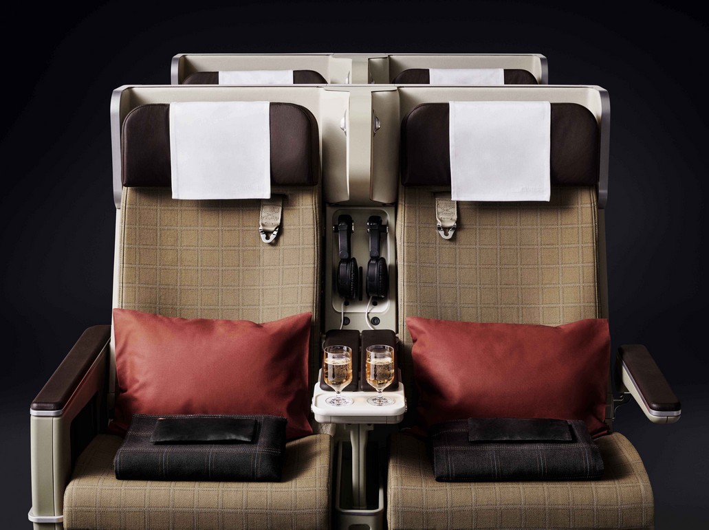 Swiss Premium Economy Sitze in der 777