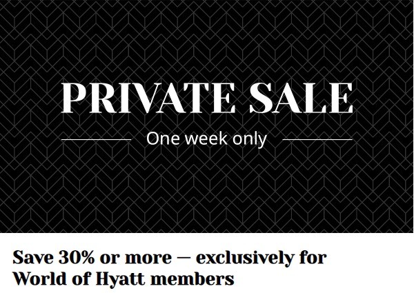 Hyatt Flash Sale für Buchungen bis 18.10.2021