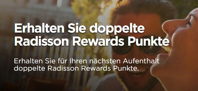 Bis 19.12.2021 doppelte Radisson Rewards Bonus Punkte