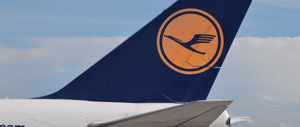 Lufthansa Heckflosse einer Boeing 747-8i