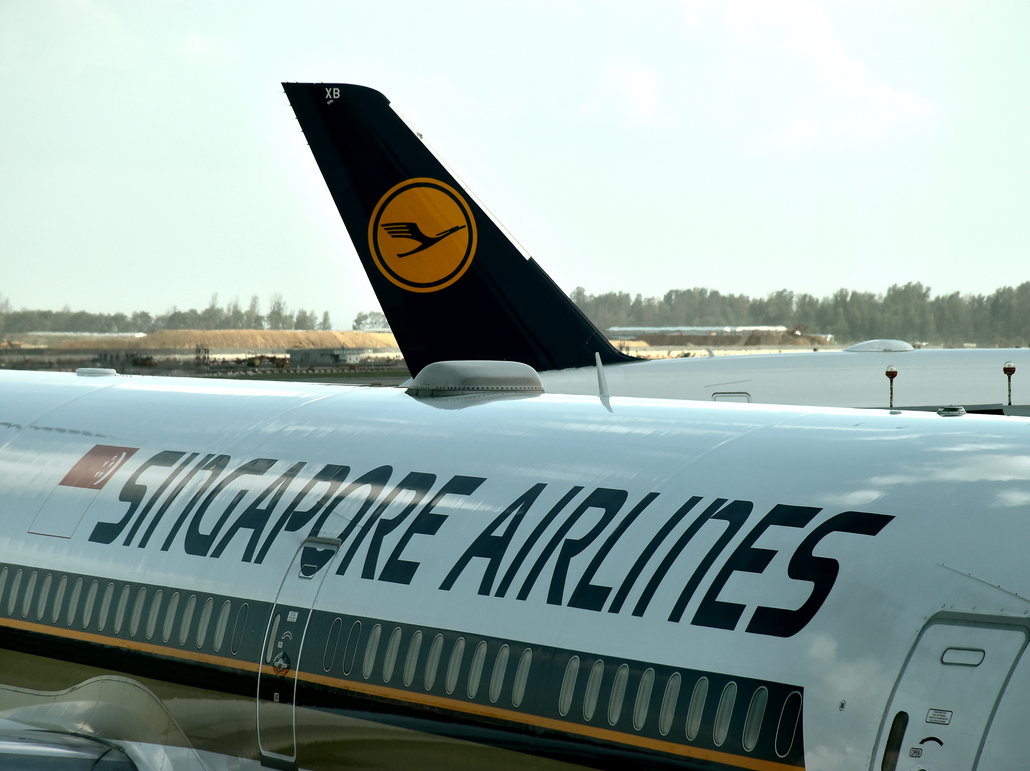 Lufthansa und Singapore Airlines