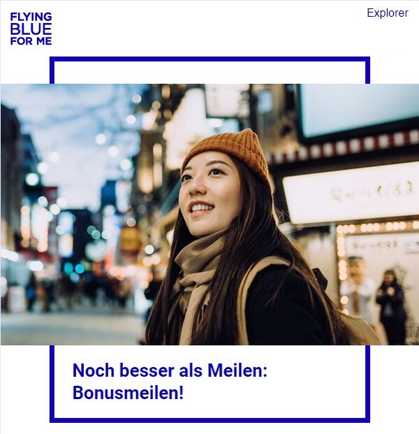 100% Bonus beim Flying Blue Meilenkauf bis 23.12.2021