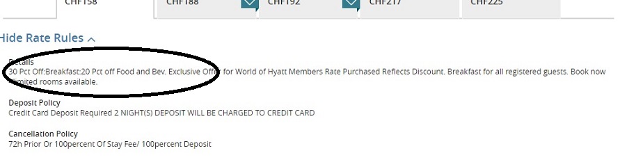 Frühstück und 20% Ermäßigung auf Speisen und Getränke beim Hyatt Flash Sale für Aufenthalte bis 31.03.2022