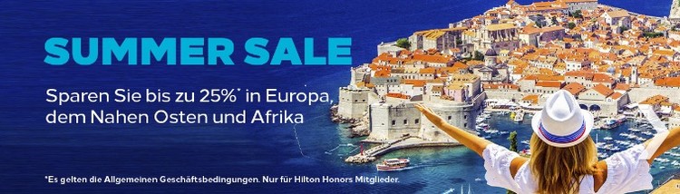 Hilton Summer Sale 2022 für Aufenthalte bis 12.09.2022