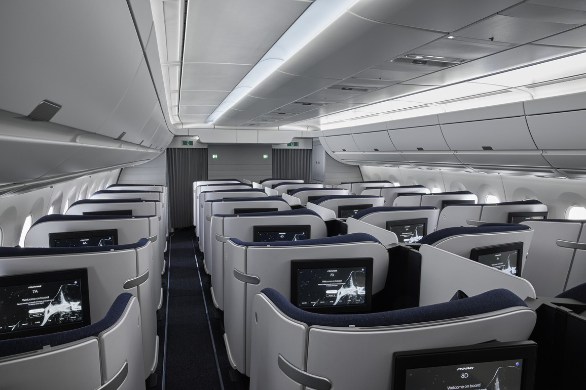 Neue Finnair Business-Class Kabine