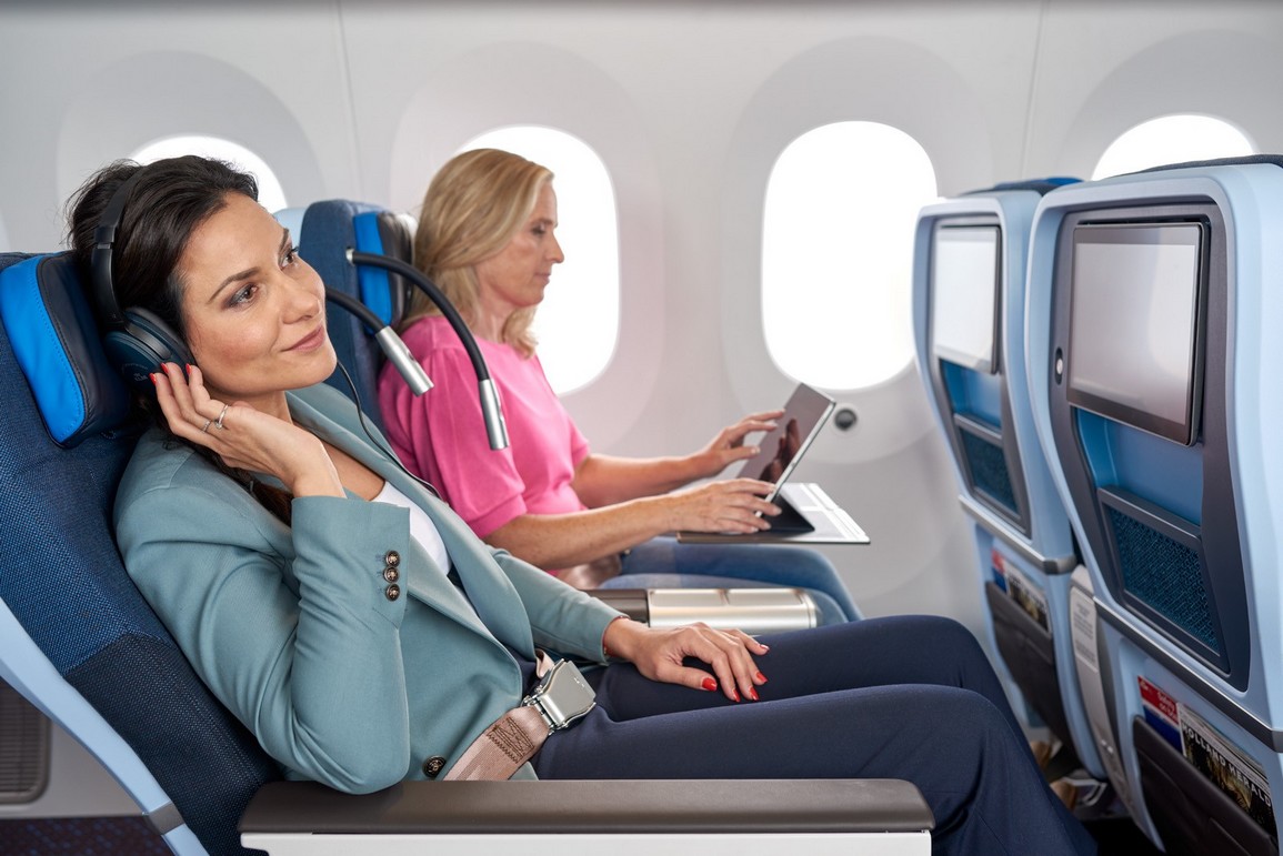 Neue KLM Premium-Economy-Class Kabine