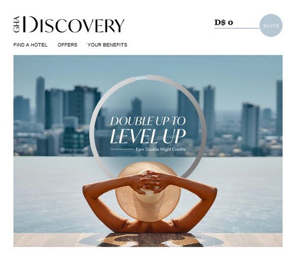 doppelte Elite Nächte Discovery Programm der Global Hotel Alliance GHA bis 30.09.2022